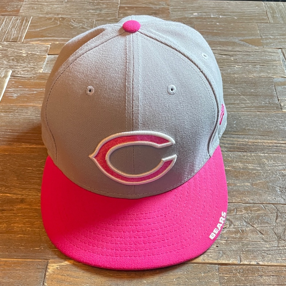 New Era Chicago Bears Breast Cancer Awareness Fitted Cap🖤